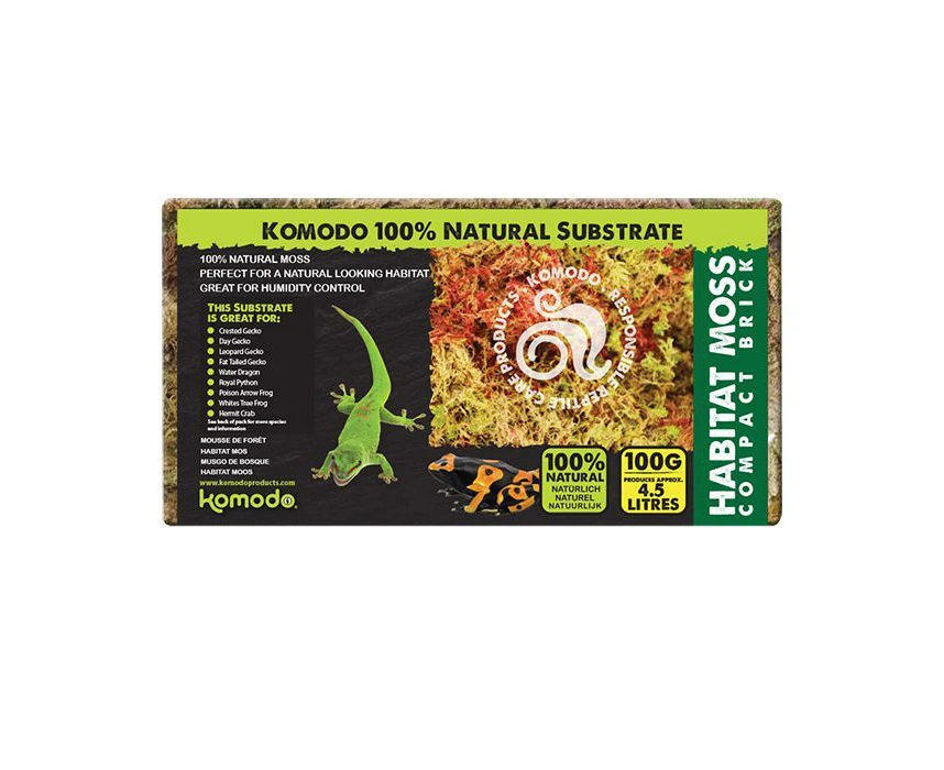 Komodo Habitat Moss Brick Bedding 100g