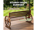 Livsip Garden Bench Seat Wooden Wagon Chair Outdoor Chairs Backyard Lounge Patio Furniture