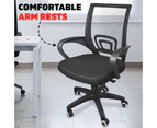 Ergonomic Office Gaming Chair Mesh Computer Executive Seating Armchair Wheels - Black