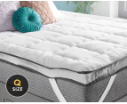 S.E. Queen Mattress Topper Pillowtop Luxury Bedding Mat Pad Cover 7cm
