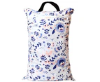 Waterproof Double Zip Large Wet Bag Floral Design 40x70cm