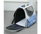 Pet Carrier Outdoor Cat or Dog Backpack with Viewing Window and Soft Floor