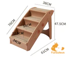 Furbulous Foldable Pet Stairs Portable Lightweight Indoor Ladder