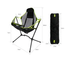 Aluminum Alloy Folding Camping Rocking Swing Chair Outdoor Hiking Chair Red