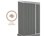 Absco Economy Garden Shed Double Door in Grey 3.00mW x 0.78mD x 1.95mH