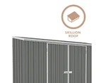 Absco Economy Garden Shed Double Door in Grey 3.00mW x 0.78mD x 1.95mH