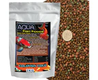 Goldfish Koi Gold Aquarium Fish Tank Food 3 6mm pellet 2kg Bucket Pond Float