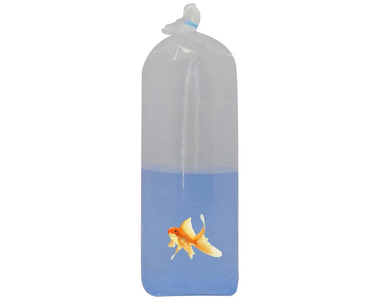 Clear Aqua Aquarium Transportation Fish Plastic Stand Up Bags Small 100