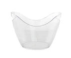 Ice Bucket Acrylic Drink Tub Curved - Clear 4Ltr