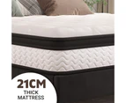 Royal Sleep Queen Size Bed Mattress Memory Foam Bonnell Spring Medium Firm 21cm