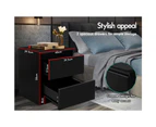 ALFORDSON Bedside Table Black