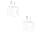 2 Pack - Apple USB Power Adapter 5W (A1444) - Refurbished Grade A