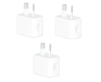 3 Pack - Apple USB Power Adapter 5W (A1444) - Refurbished Grade A