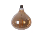 Edison LED Light Globe Pear 4 Watt Filament Bulb 20cm E27 Amber Warm White - Clear