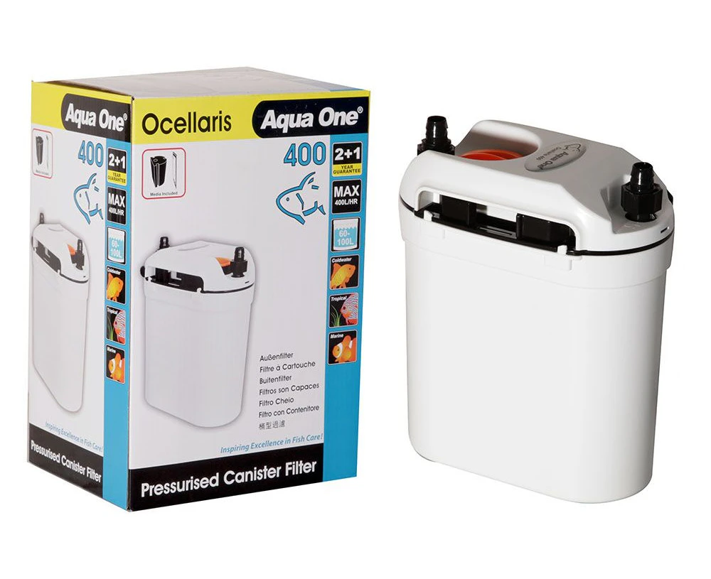 Aqua One Ocellaris External Aquarium Fish Tank Canister Water Filter 400 L PH