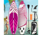 NORFLEX Stand Up Paddle Board Inflatable SUP 106 Surfboard Paddleboard Kayak P - Pink