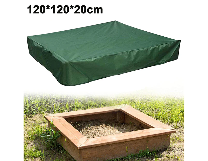 Sandbox Cover, Square Protective Cover for Sand and Toys Away from Dust and Rain, Sandbox Canopy with Drawstring, Sandpit Pool Cover