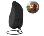 Hanging chair protective cover, floating chair hanging chair cover 190 x 115 cm, waterproof, wind-repellent, winter-proof, balcony outdoor 420D oxford fabr