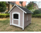 YES4PETS XL Timber Pet Dog Kennel House Puppy Wooden Timber Cabin With Door