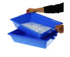 YES4PETS Lift and Sift Self Cleaning Kitty Litter Trays Cat Litter Tray Toilet Sifting Slotted Trays