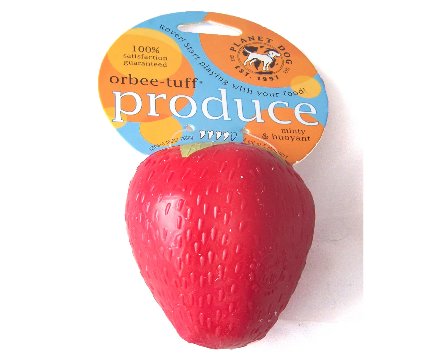 Orbee-Tuff with Treat Spot, Strawberry