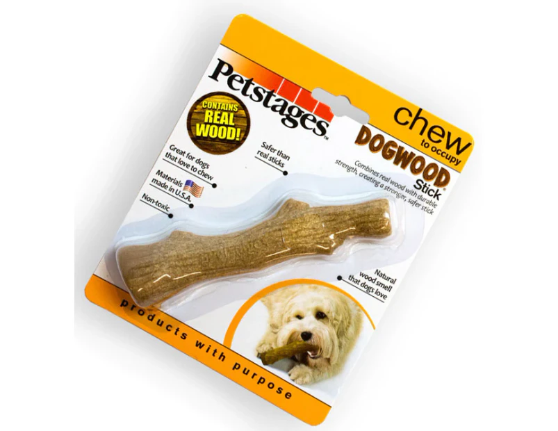 Petstages Dogwood Stick by Outward Hound - Durable Chew Toy - Small