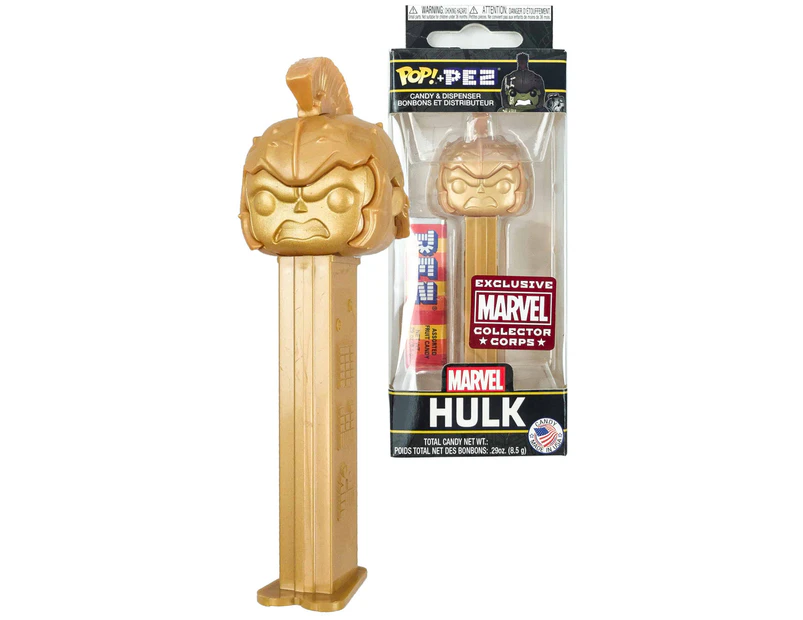 Funko POP! Pez Marvel Gladiator Hulk GOLD - Collector Corps