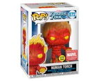 Funko POP! Marvel Fantastic Four #572 572 Human Torch (Glow) Collector Corps