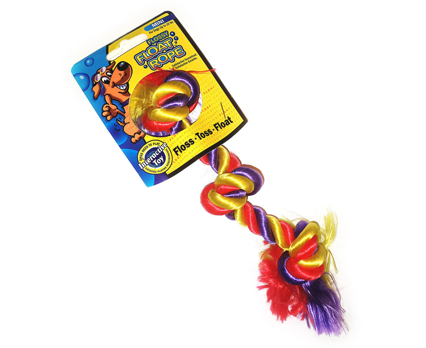 Mammoth Flossy Float Rope Mini 3 Knot Tug 25cm