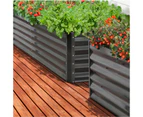 Livsip Garden Bed 320x80x45CM Kits Raised Instant Planter Galvanised Steel