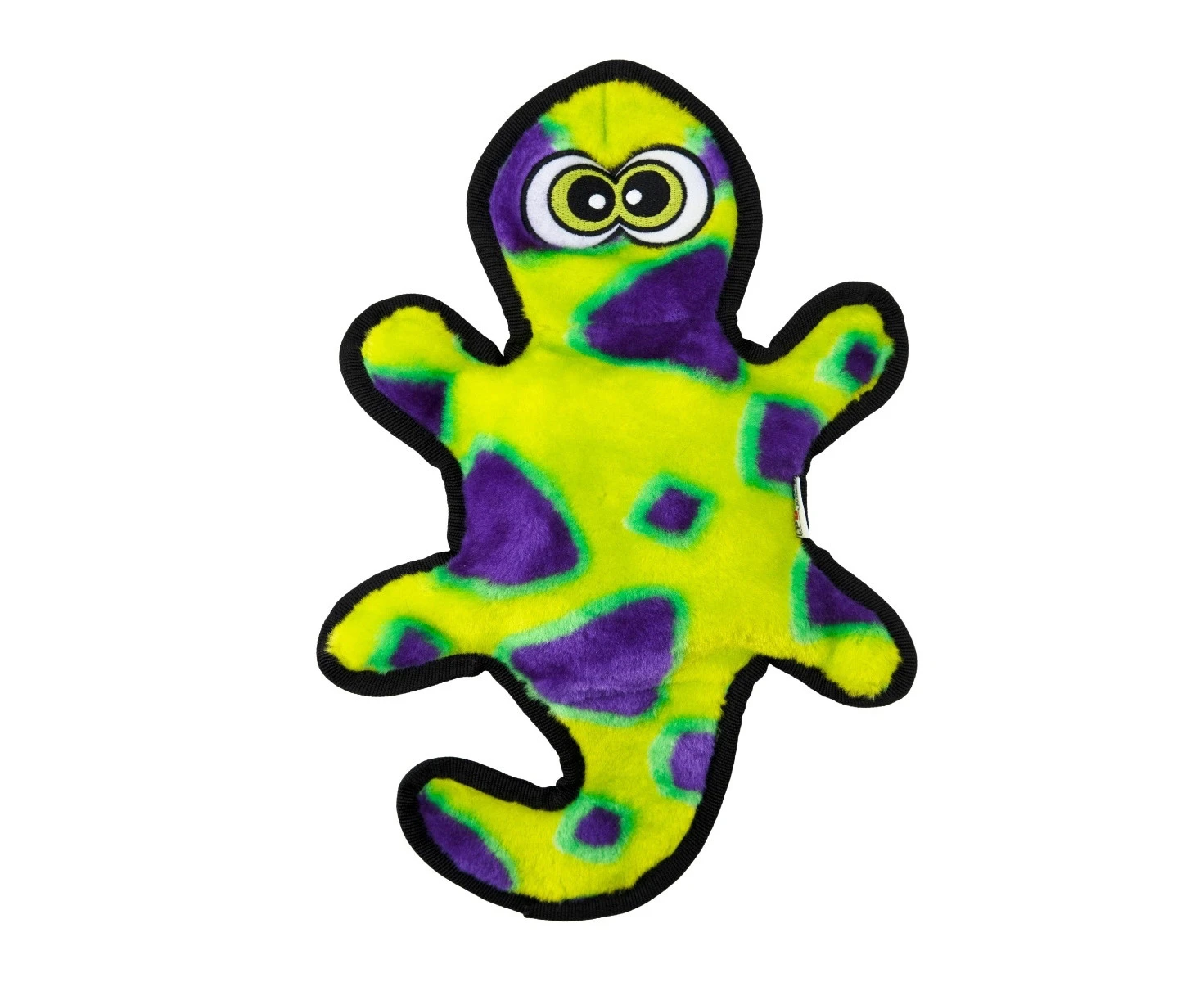 Invincibles Gecko Dog Toy (Green/Purple) - 2-Squeaker