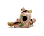 Hide A Squirrel by Outward Hound - Plush Dog Toy Puzzle - Small, 3 Squirrels