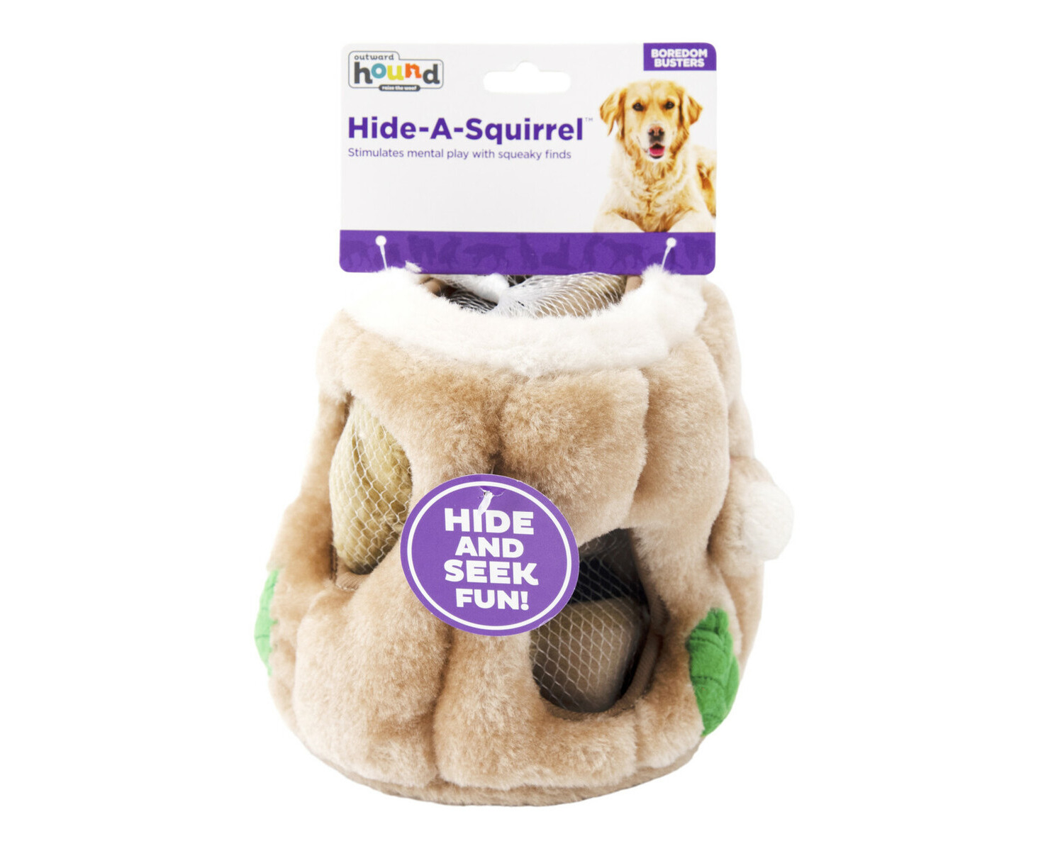 Outward Hound Hide-A-Squirrel Dog Toy