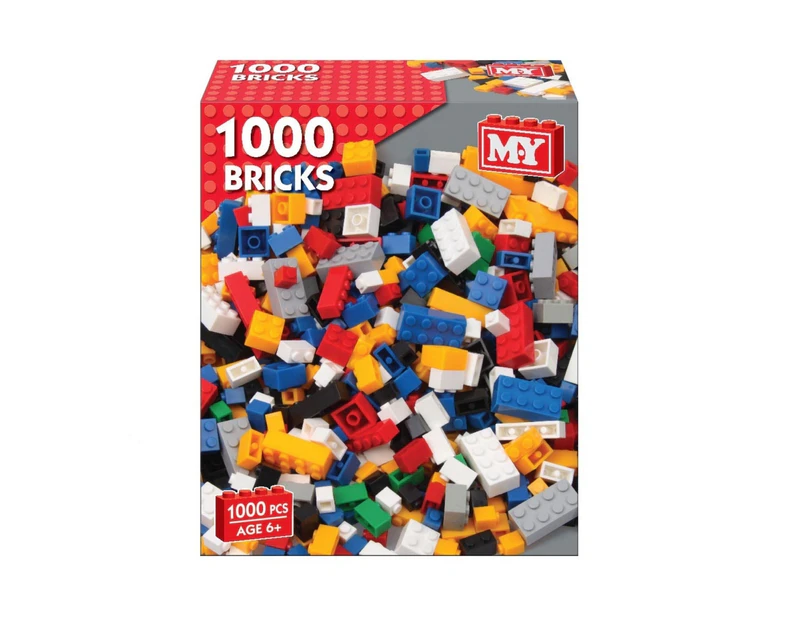 1000 Building Bricks (Assorted Colours)
