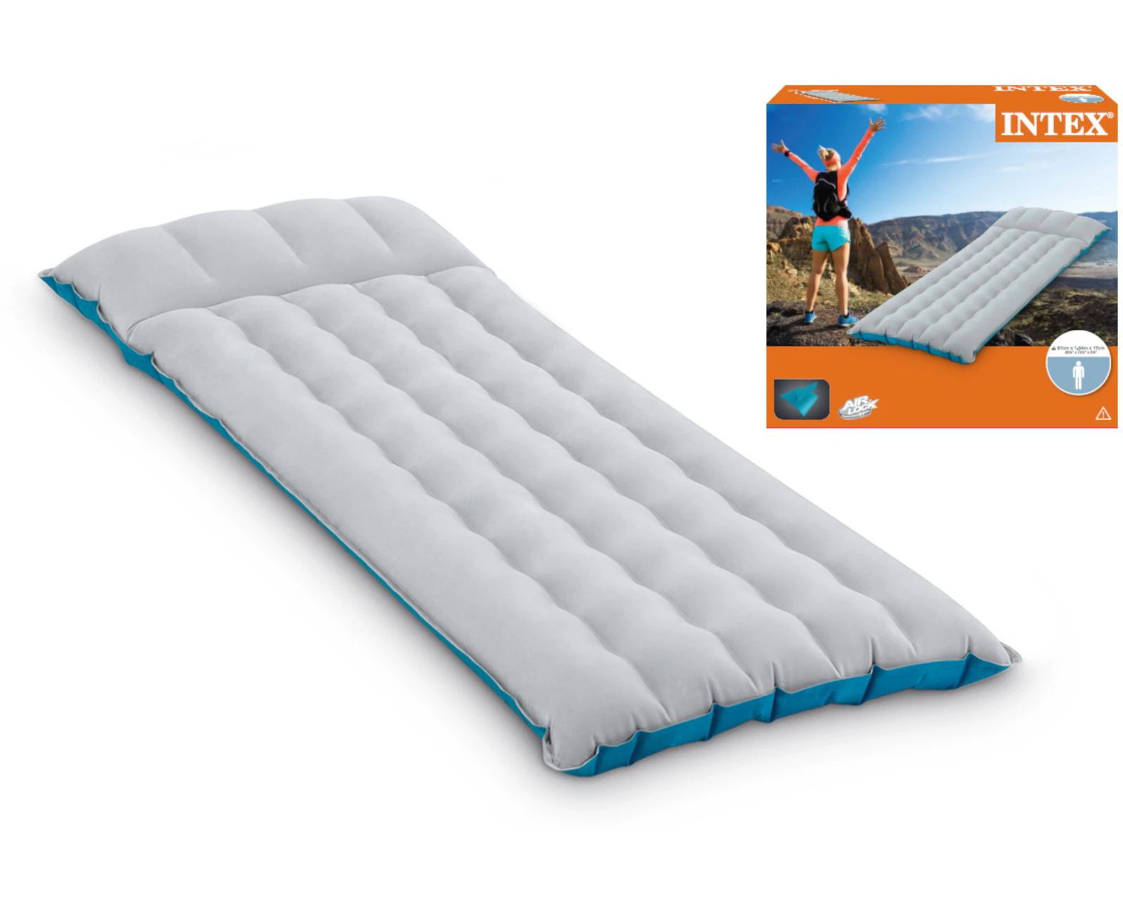 Intex Fabric Camping Air Bed (Single)