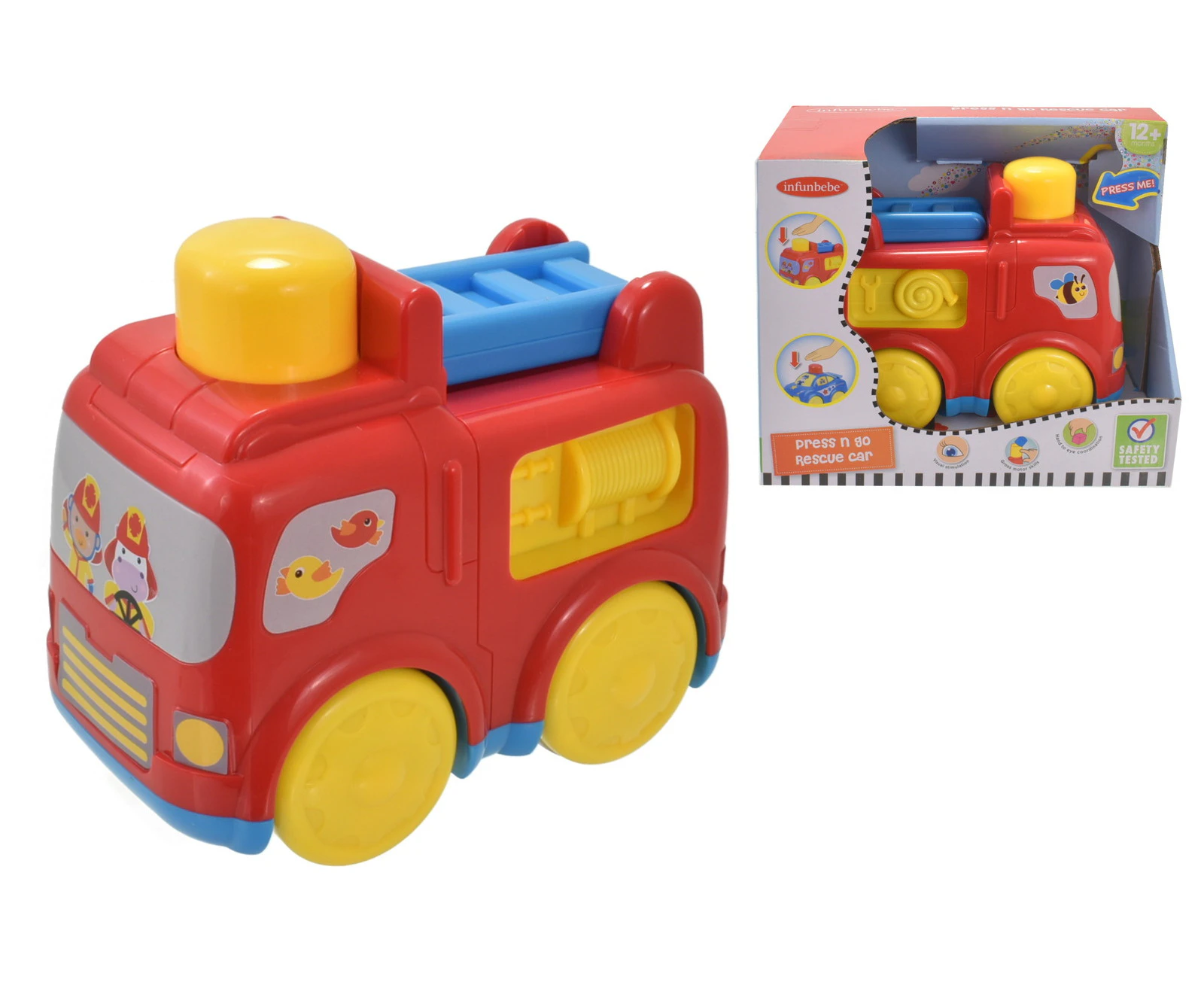 Infunbebe Press N Go Fire Engine