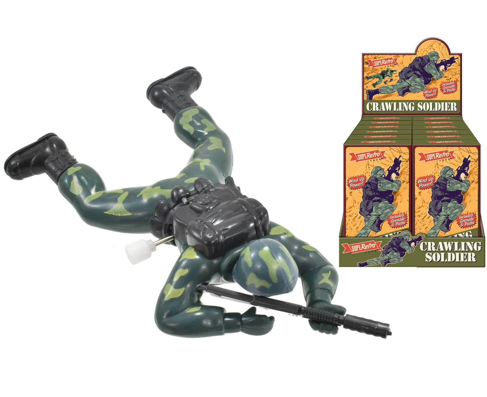 Retro Crawling Soldier