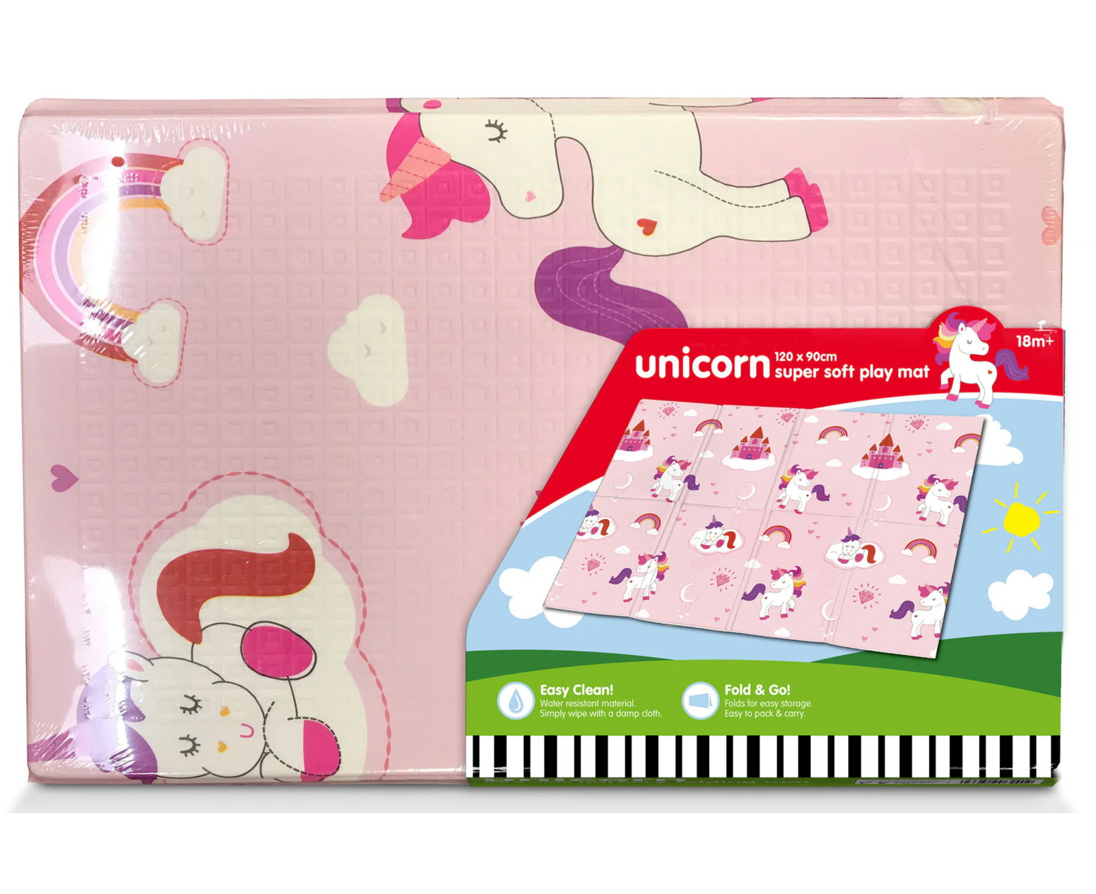 Unicorn Xpe Nursery Folding Mat 1.2m x 90cm