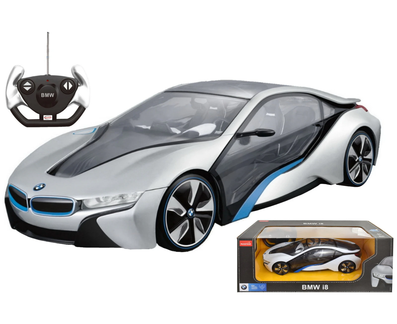 Bmw I8 Concept Car With Interior Light 1:14