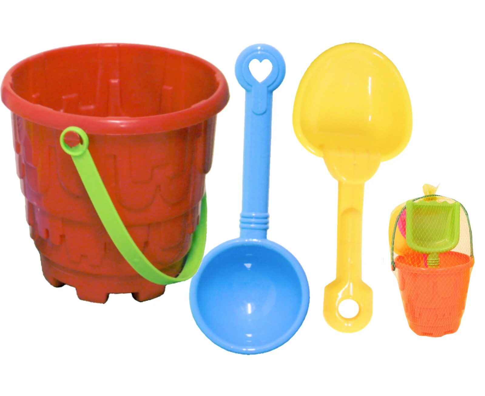 4pc Round Castle Bucket Set