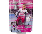 Barbie You Can Be Anything Hockey Player Brunette Doll