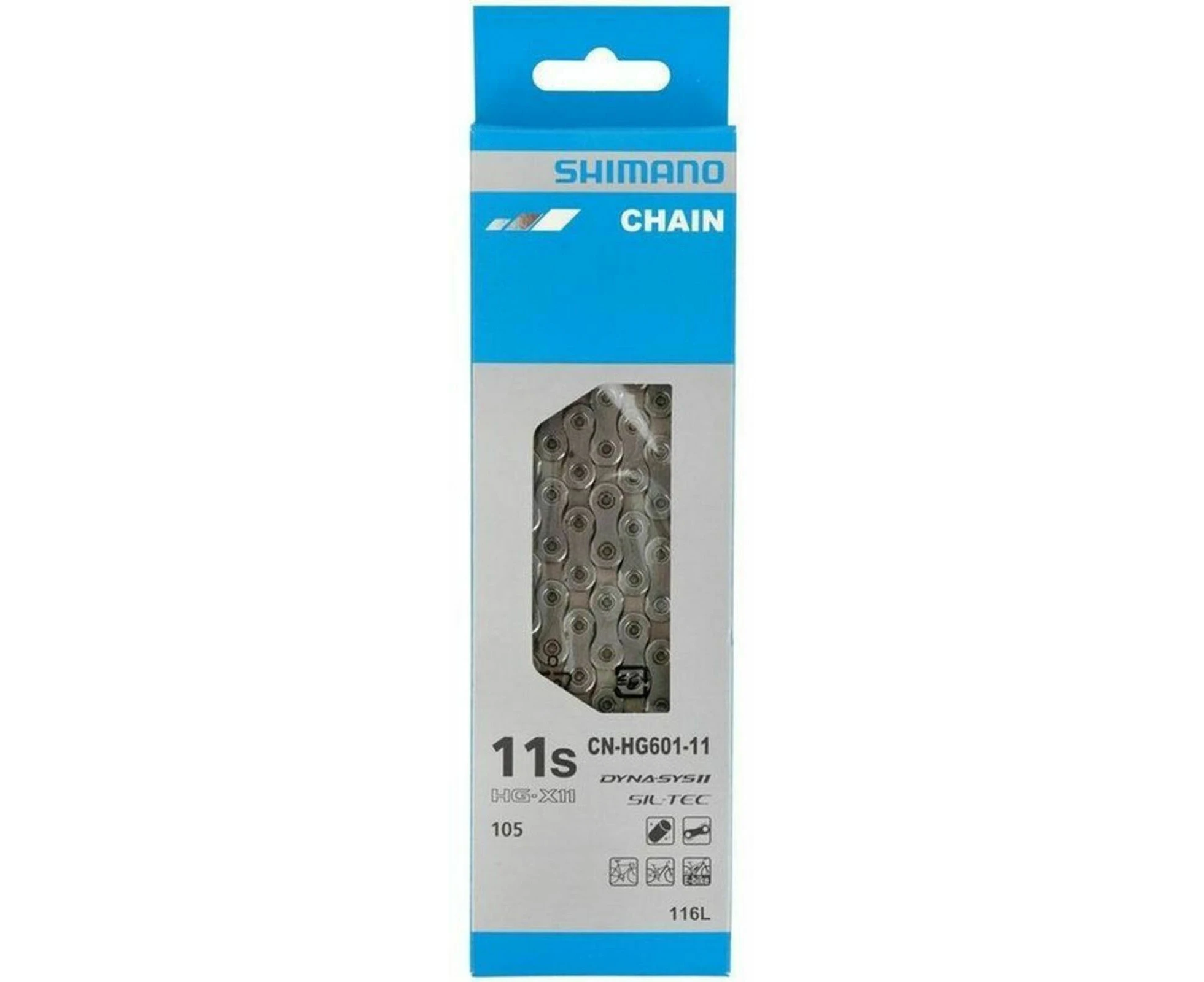 Shimano CN-HG601 105 HG-X11 SIL-TEC 11 Speed Chain with Quick Link