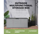 Livsip Outdoor Storage Box 290L Container Garden Deck Tool Toy Lockable Organiser