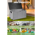 Livsip Outdoor Storage Box 290L Container Garden Deck Tool Toy Lockable Organiser