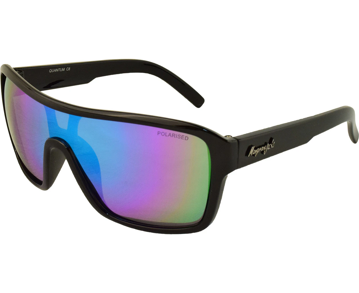 Mangrove Jacks Quantum C8 Black / Ice Blue Revo Polarised Lenses