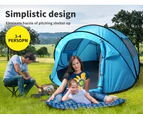 Mountview Pop Up Camping Tent Beach Outdoor Family Tents Portable 4 Person Dome