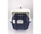 YES4PETS Large Dog Cat Crate Pet Carrier Airline Rabbit Cage With Tray And Bowl