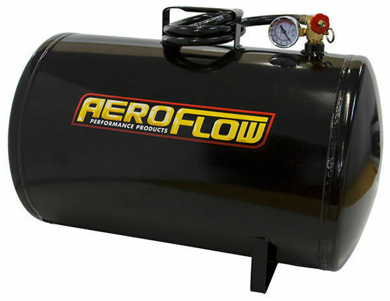 Aeroflow 10 Gallon Steel Portable Air Tank Black 125 PSI Max AF77-3001 - Black