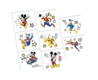 Mickey Mouse Tattoos- 1 Perforated Sheet Containing 8 Tattoos