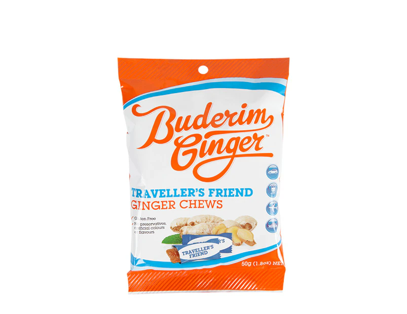 Traveller's Friend Ginger Chews 50g